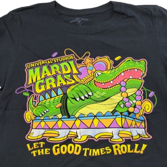 Universal Studios Shirt Size Small Mardi Gras "Let The Good Times Roll!" Graphic - Picture 4 of 7
